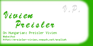 vivien preisler business card